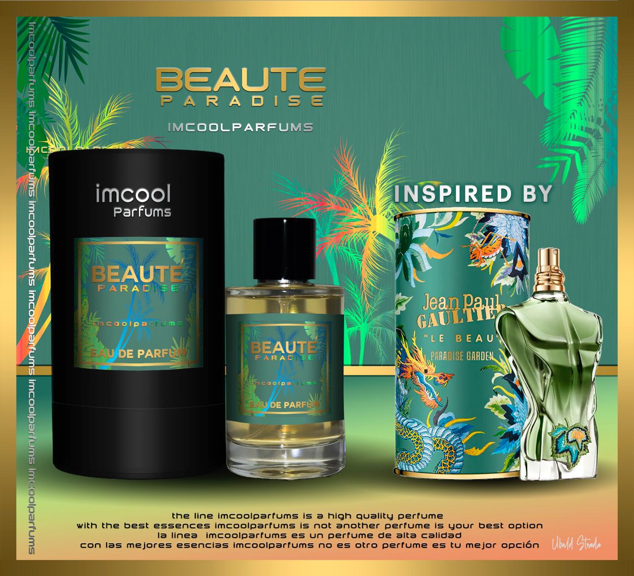 IMCOOLPARFUMS BEAUTE PARADISE INSPIRED BY JPG LE BEAU PARADISE GARDEN